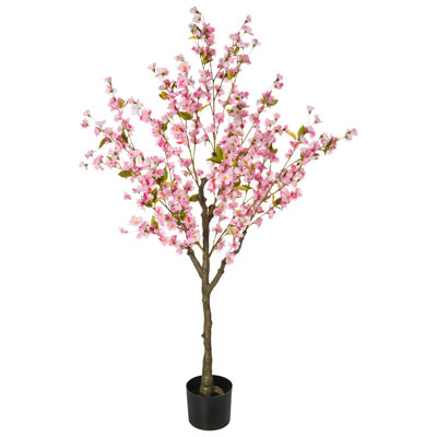Beliani Artificial Plant Cherry Tree 152 Cm Pink from B&Q