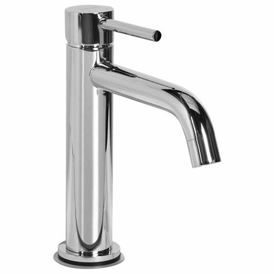 Beliani Basin Mixer Tap Salinas Brass Silver