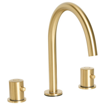 Beliani Basin Mixer Tap Pilcomayo Brass Gold from B&Q