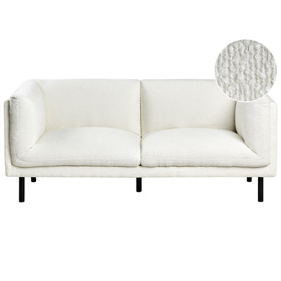 Beliani Sofa 2 Seater Vorgod Boucle Off-White from B&Q
