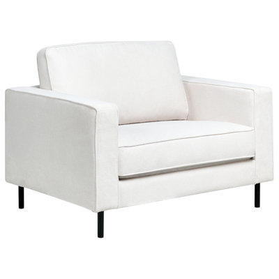 Beliani Armchair Savalen Fabric Off-White from B&Q