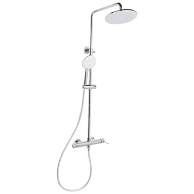 Beliani Mixer Shower Set With Rainshower Puyehue Silver from B&Q