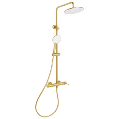 Beliani Mixer Shower Set With Rainshower Puyehue Gold from B&Q