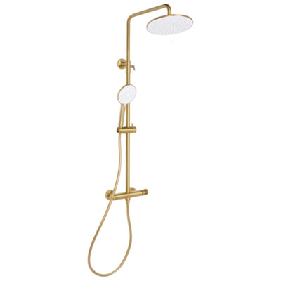 Beliani Mixer Shower Set With Rainshower Catamarca Gold from B&Q