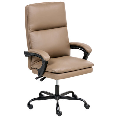 B&Q -  Executive Chair Serene Faux Leather Brown