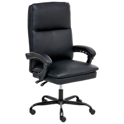 B&Q -  Executive Chair Serene Faux Leather Black