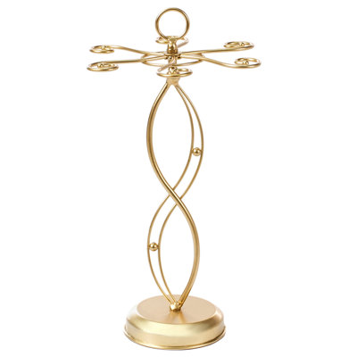 Beliani  Wine Glass Rack Limerick Gold from B&Q