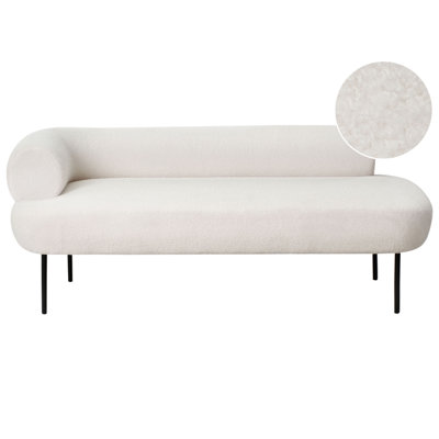 Beliani Left-Hand Chaise Longue Mirmande Boucle Off-White from B&Q