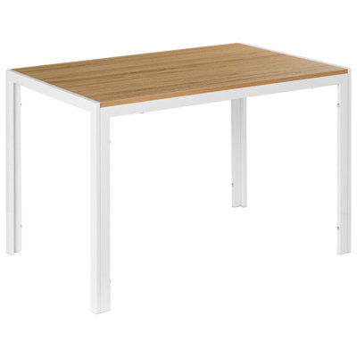 B&Q -  Dining Table Mann Brown/ White 120 Cm 80 Cm