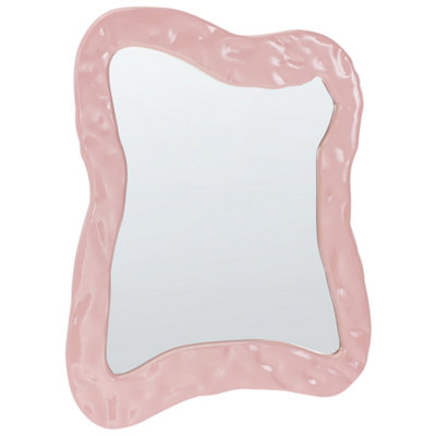 B&Q -  Wall Mirror Pencran 60 Cm 80 Cm Pink
