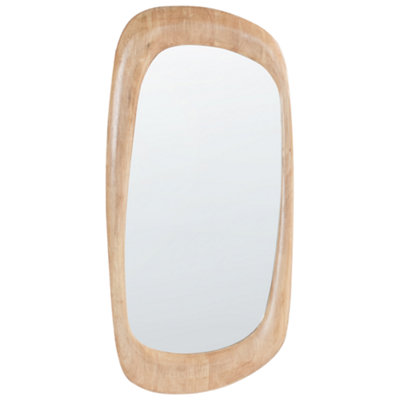 B&Q -  Wall Mirror Trizay 57 Cm 120 Cm Wood Brown
