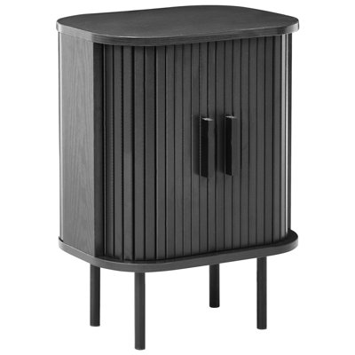 B&Q -   Bedside Table Bradley Black