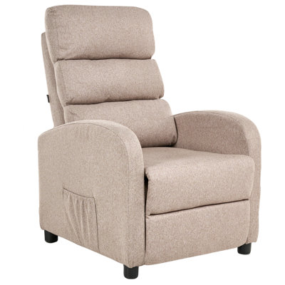B&Q -  Recliner Chair Otus Fabric Taupe