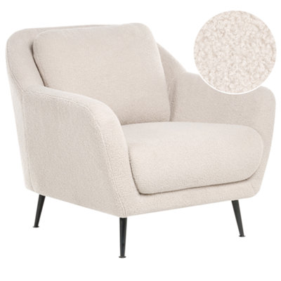 Beliani  Armchair Eiby Boucle Beige from B&Q