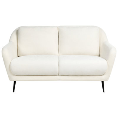 Beliani Sofa 2 Seater Eiby Chenille White from B&Q