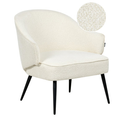 B&Q -  Armchair Kayla Boucle Off-White