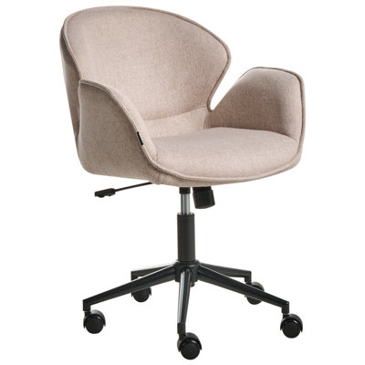 B&Q -  Desk Chair Belmar Fabric Taupe