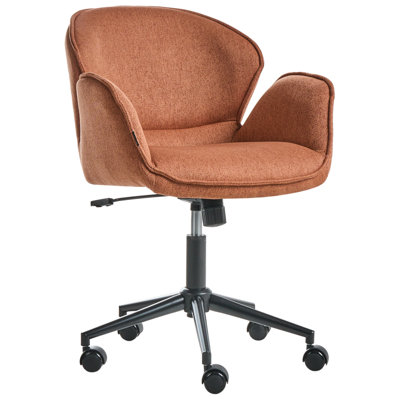 B&Q -  Desk Chair Belmar Fabric Orange