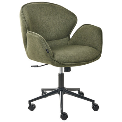 B&Q -  Desk Chair Belmar Fabric Green