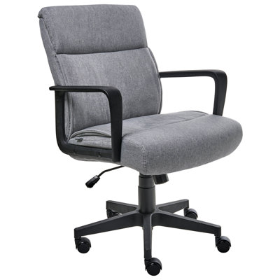B&Q -  Office Chair Byron Fabric Grey