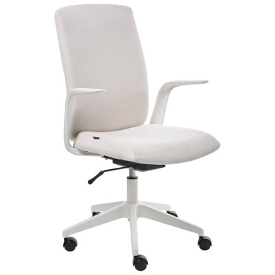 B&Q -  Office Chair Captain Fabric Light Beige