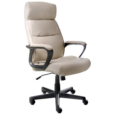 B&Q -  Executive Chair Guru Faux Leather Beige