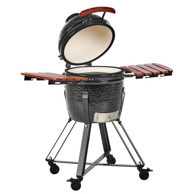Beliani Charcoal Bbq Grill Kamado Ceramic Black from B&Q