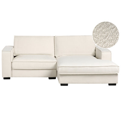Beliani Corner Sofa Kolding Boucle Light Beige Left Hand from B&Q