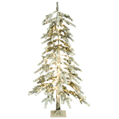 Beliani Outdoor Decoration Led Hasslan Christmas Tree 125 Cm White from B&Q