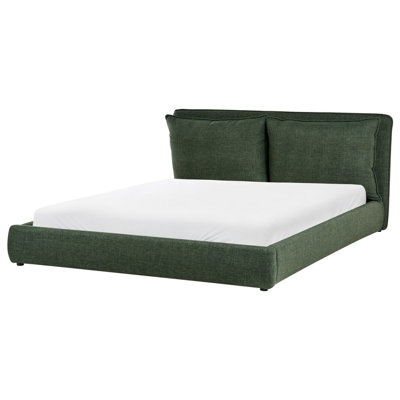 Beliani Waterbed Fabric Bajonna 180 X 200 Cm (Eu Super King) Dark Green from B&Q