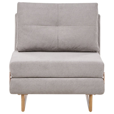 Beliani Single Sofa Bed Jerslev Fabric Grey from B&Q
