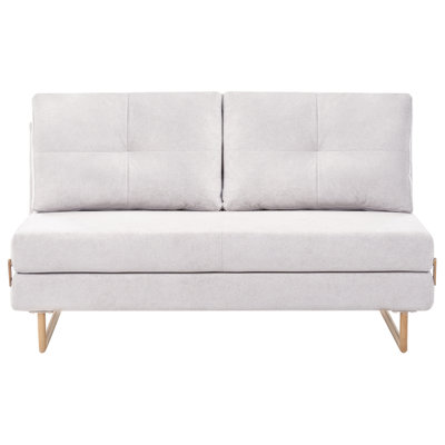 Beliani Sofa Bed 3 Seater Jerslev Fabric Off-White from B&Q