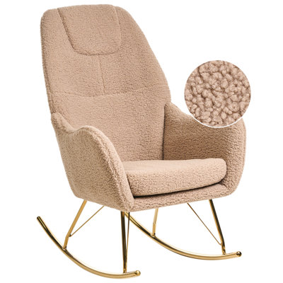 B&Q -  Rocking Chair Gulsele Boucle Beige