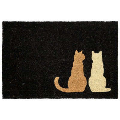 Beliani Doormat Napalit Black 60 X 90 Cm Cat Coir from B&Q