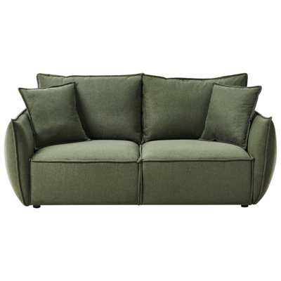 Beliani Sofa 3 Seater Kunes Fabric Green from B&Q