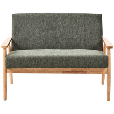 Beliani Sofa 2 Seater Esrum Fabric Light Brown/ Green from B&Q