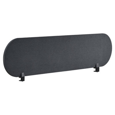 B&Q -   Desk Screen Sparky Dark Grey