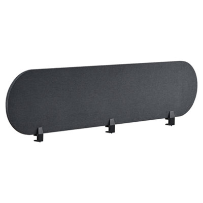 B&Q -   Desk Screen Sparky Dark Grey