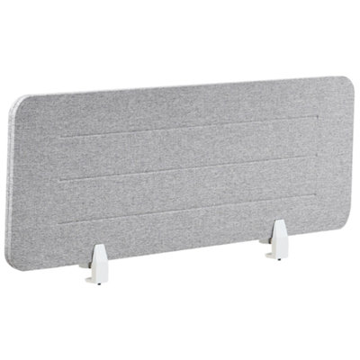 B&Q -   Desk Screen Ziggy Light Grey