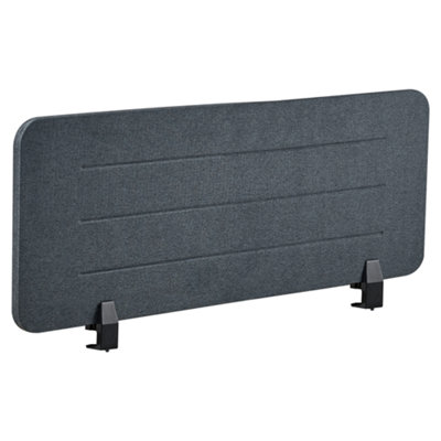 B&Q -   Desk Screen Ziggy Dark Grey