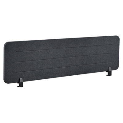 B&Q -   Desk Screen Ziggy Dark Grey