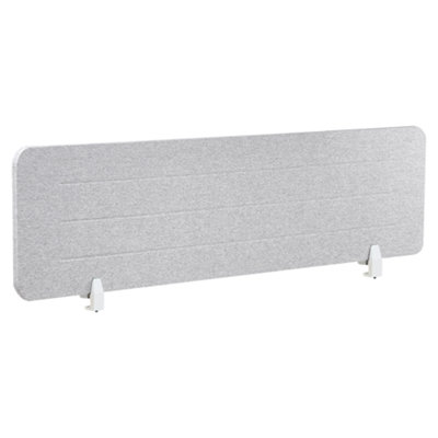 B&Q -   Desk Screen Ziggy Light Grey