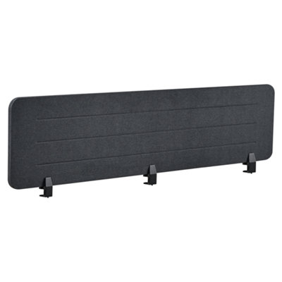 B&Q -   Desk Screen Ziggy Dark Grey
