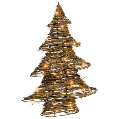 Beliani Christmas Decoration Led Fureso Christmas Tree 60 Cm Natural from B&Q