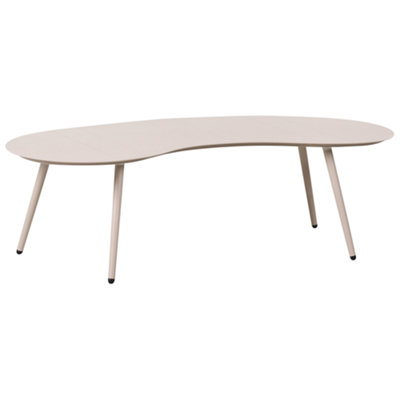 B&Q -  Garden Coffee Table Parori 65 Cm 130 Cm Metal Beige