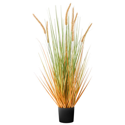 Beliani Artificial Plant Bristlegrass 90 Cm Green from B&Q