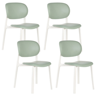 Beliani Set Of 4 Garden Chairs Musano Green from B&Q
