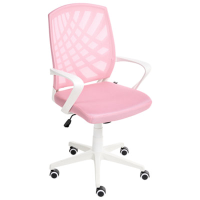 Beliani Office Chair Bonny Pink