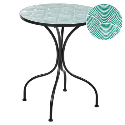 Beliani Bistro Table Anapo 60 Cm 60 Cm Metal Black from B&Q