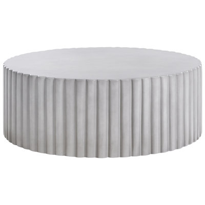 Beliani Coffee Table Pozza 117 Cm 117 Cm Grey from B&Q